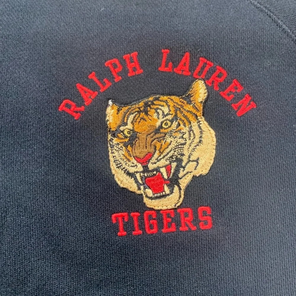 Ralph‎ Lauren Tiger Pullover Mens Large Black Polo Jacket